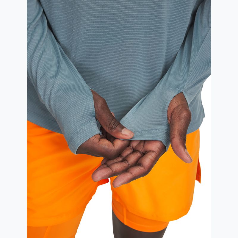 Men's running sweatshirt Under Armour Launch 1/4 Zip jasper blue/reflective 3