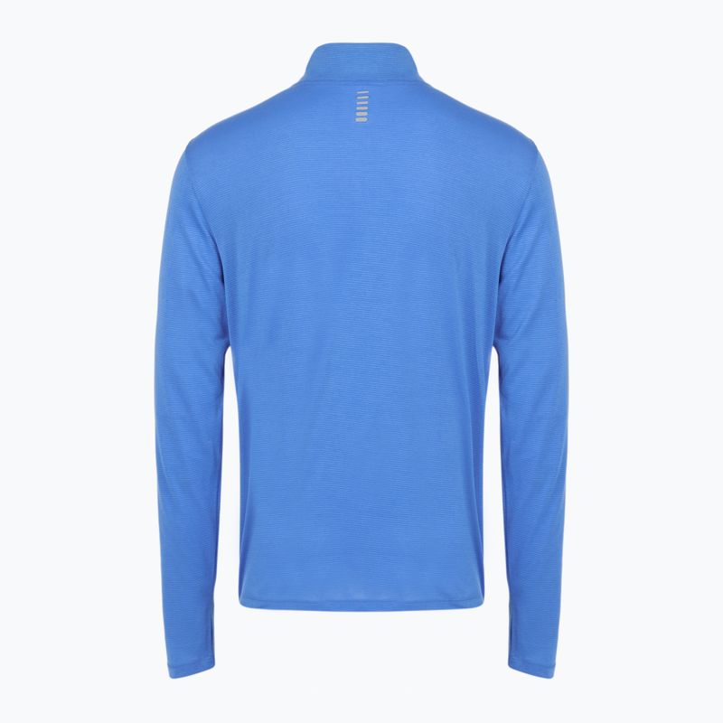 Men's running sweatshirt Under Armour Launch 1/4 Zip blue atlantis/reflective 2