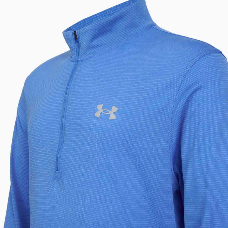 Men's running sweatshirt Under Armour Launch 1/4 Zip blue atlantis/reflective 3
