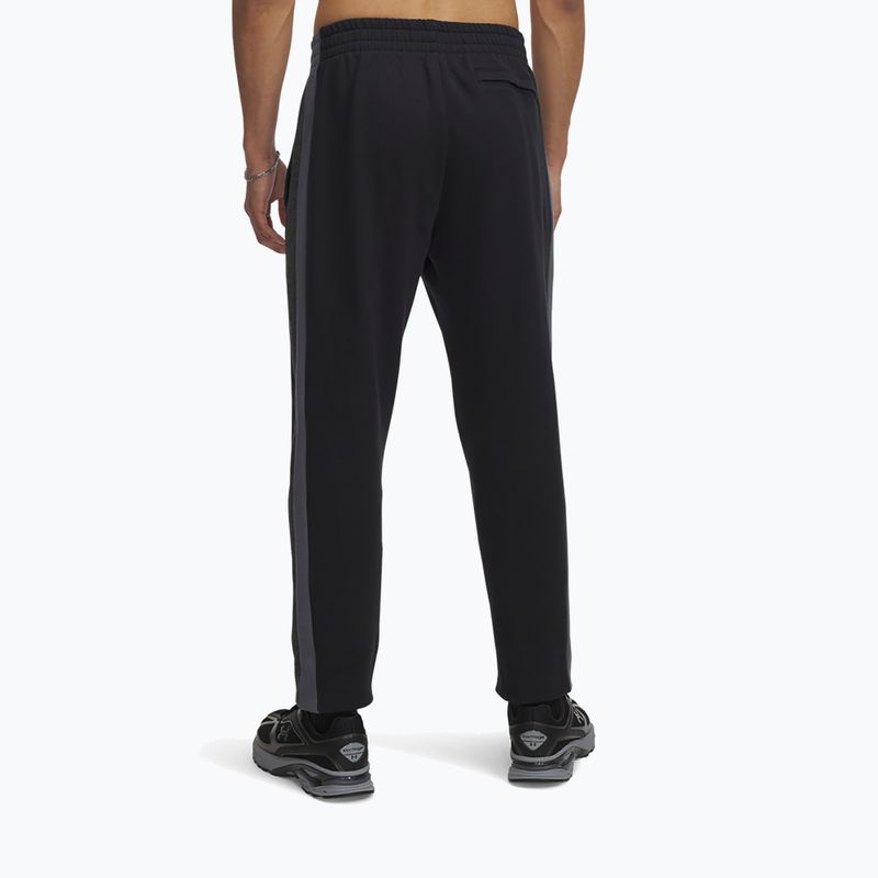 Men's training trousers Under Armour Rival Fleece Colorblock black/castlerock/white 3
