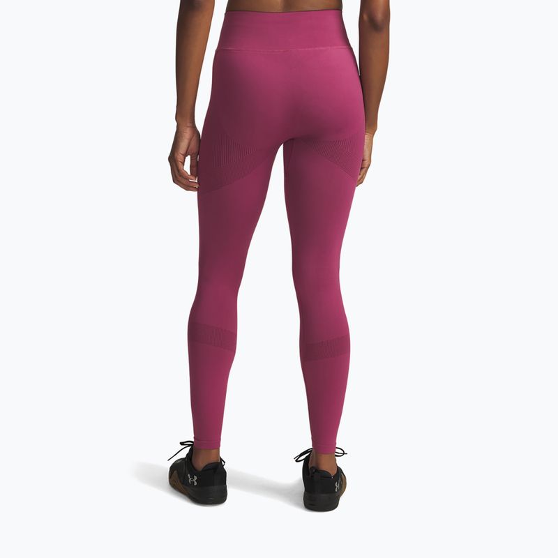 Women's training leggings Under Armour Vanish Seamless fuchsia dusk/dark maroon/dark maroon 3