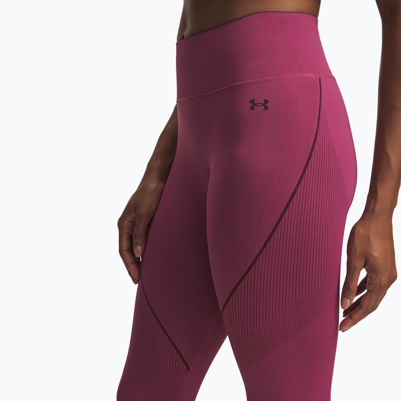 Women's training leggings Under Armour Vanish Seamless fuchsia dusk/dark maroon/dark maroon 4