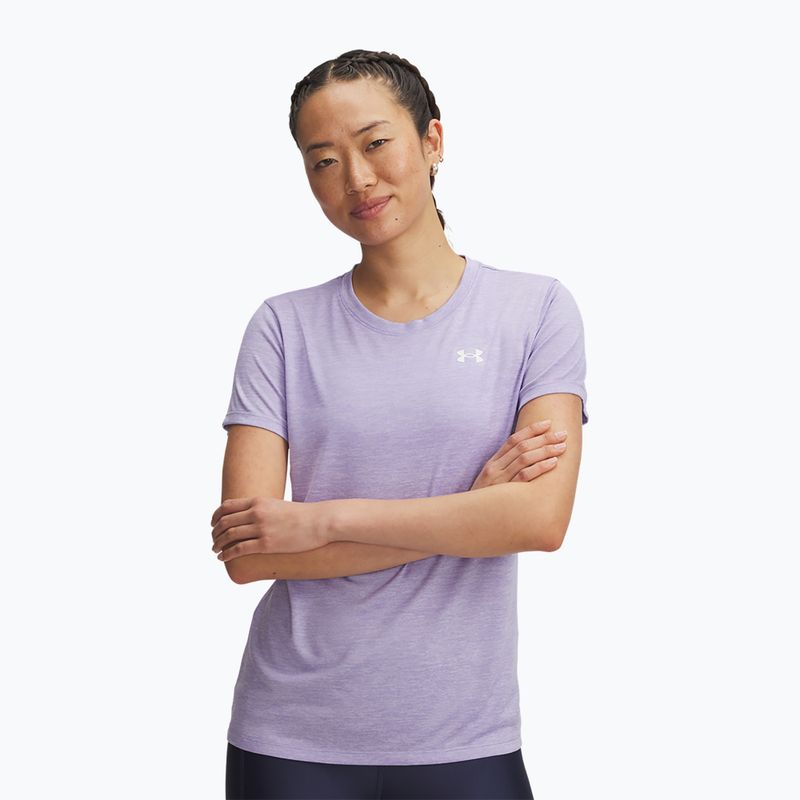 Women's training T-shirt Under Armour Tech Twist transparent/white