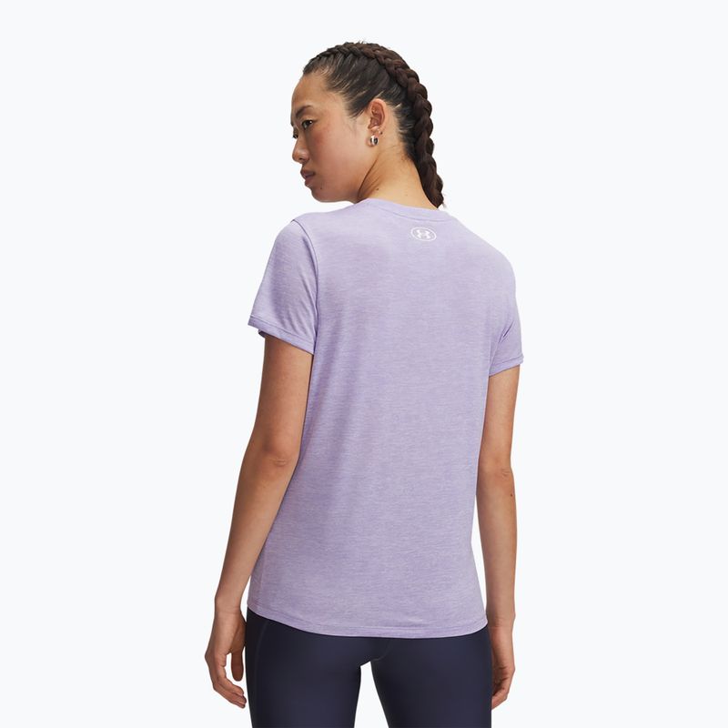 Women's training T-shirt Under Armour Tech Twist transparent/white 2
