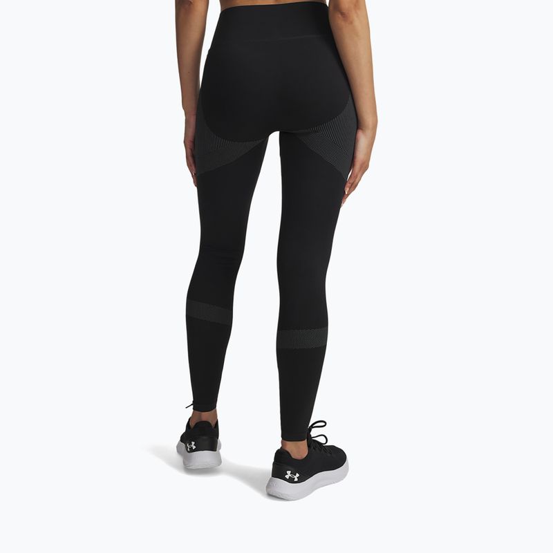 Women's training leggings Under Armour Vanish Seamless black/steel/steel 3