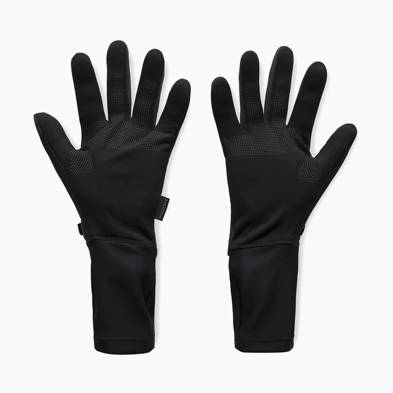 Men's running gloves Under Armour Storm Fleece Run black/black/reflective 2