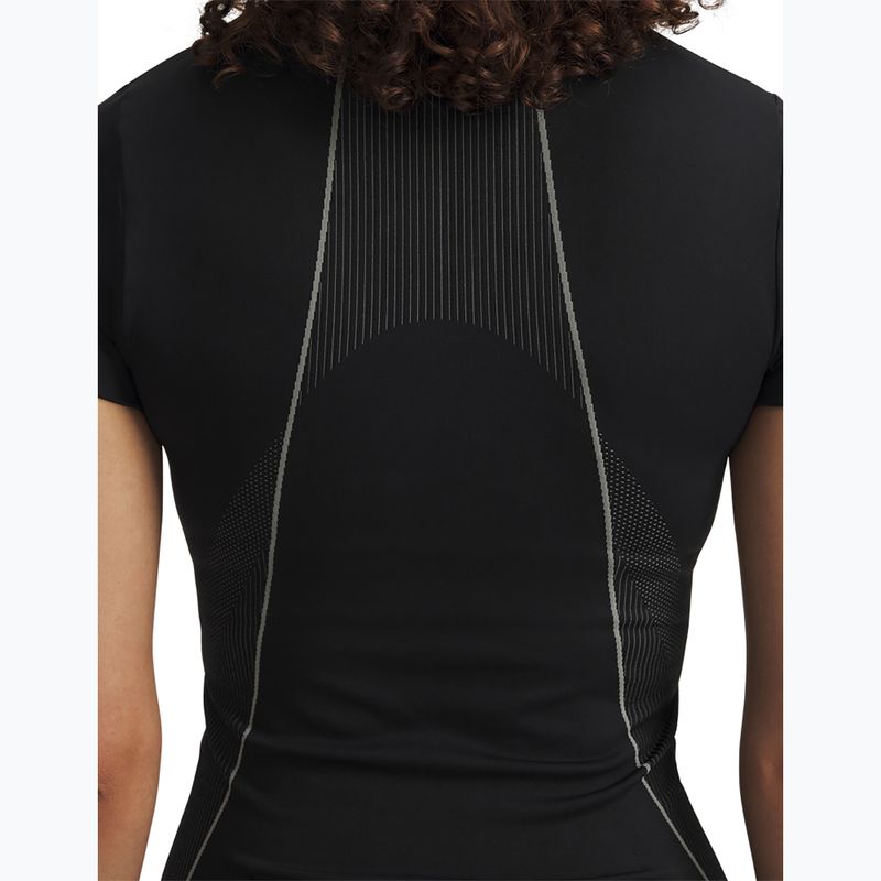 Women's training T-shirt Under Armour Vanish Seamless black/steel/steel 3