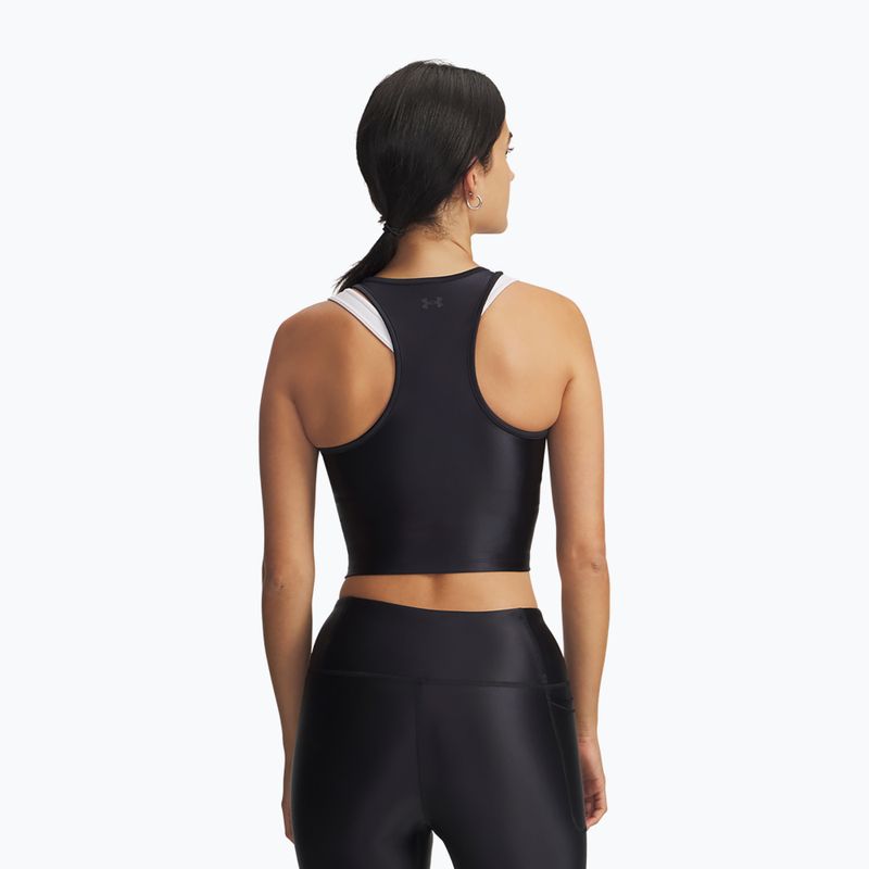 Woman's training top Under Armour Motion Shine Tank black/jet gray 2