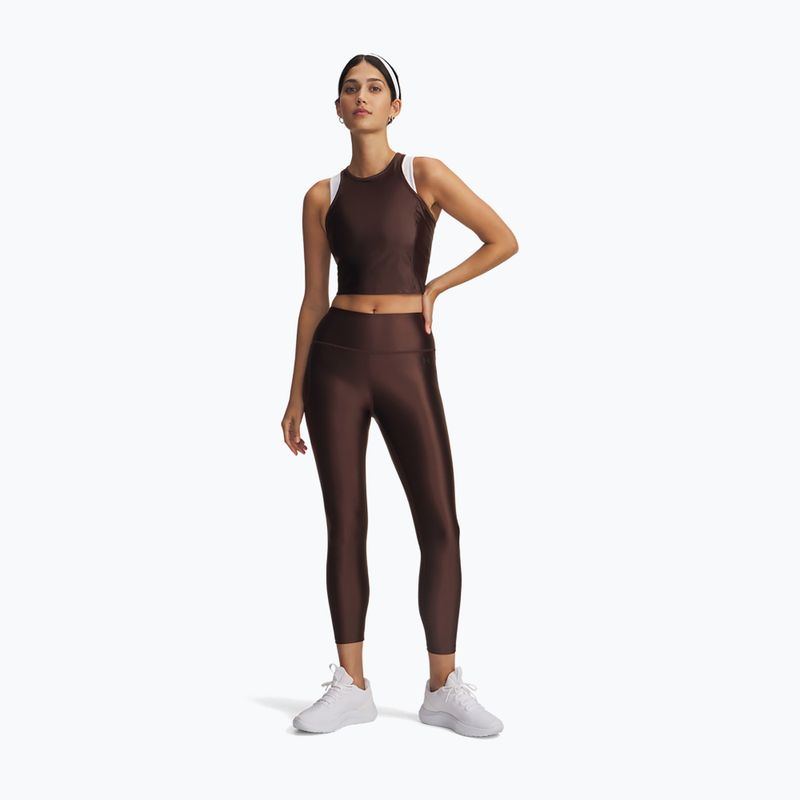 Women's training leggings Under Armour Motion Shine Ankle kona brown/black 2