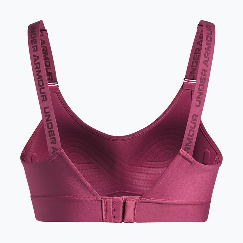 Training bra Under Armour Infinity Mid fuchsia dusk/dark maroon 5