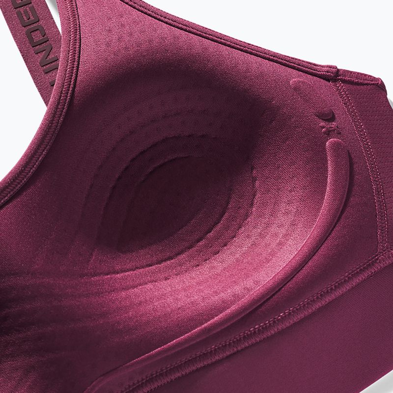 Training bra Under Armour Infinity Mid fuchsia dusk/dark maroon 6