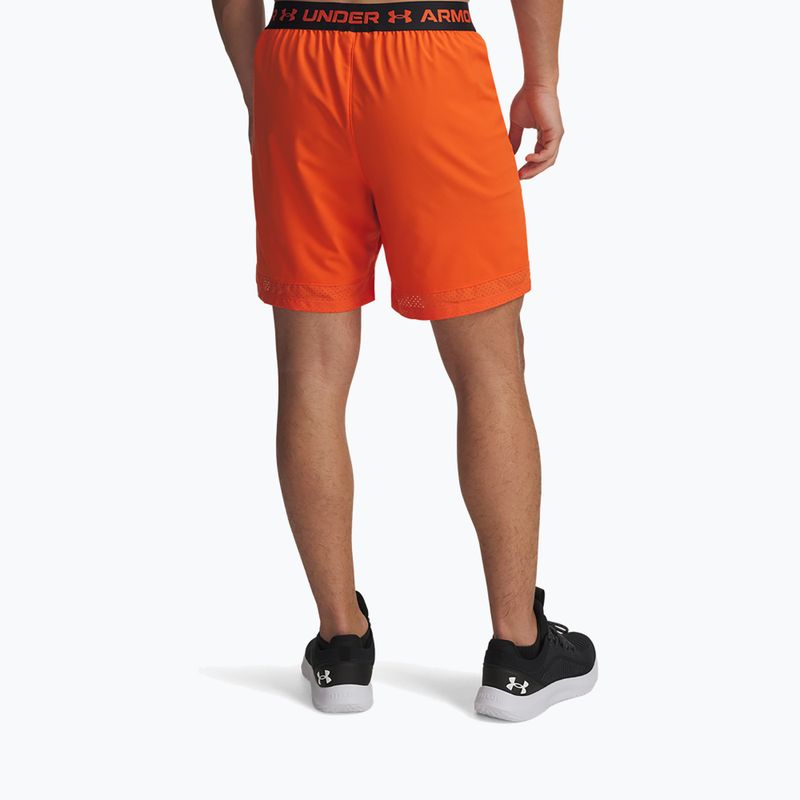 Men's training shorts Under Armour UA Vanish Woven 6in orange base/black 3