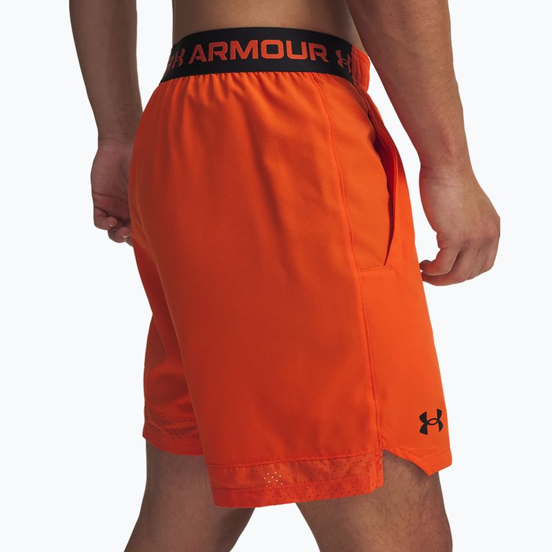 Men's training shorts Under Armour UA Vanish Woven 6in orange base/black 4