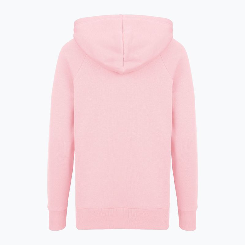 Women's sweatshirt Under Armour Rival Fleece Big Logo Hoody prime pink/white 4