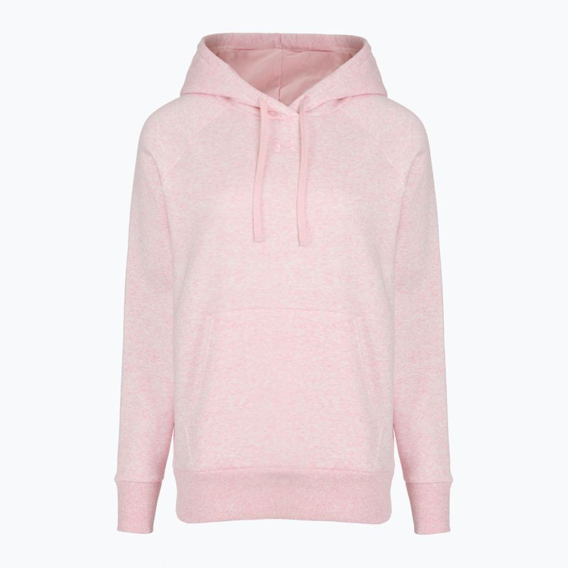 Women's sweatshirt Under Armour Rival Fleece Hoodie prime pink light heather/prime pink 4