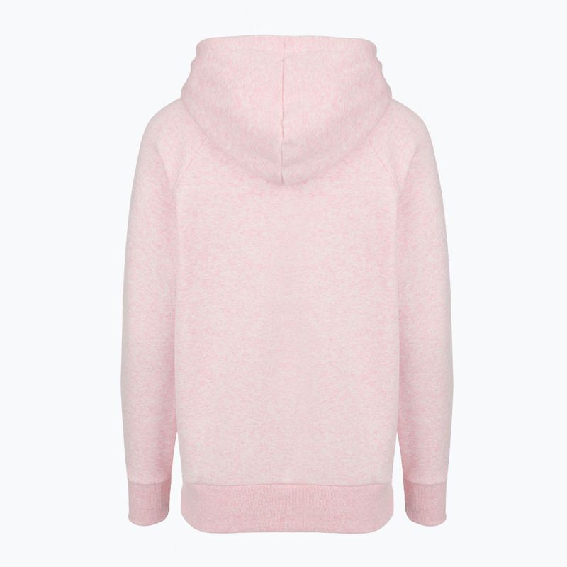 Women's sweatshirt Under Armour Rival Fleece Hoodie prime pink light heather/prime pink 5