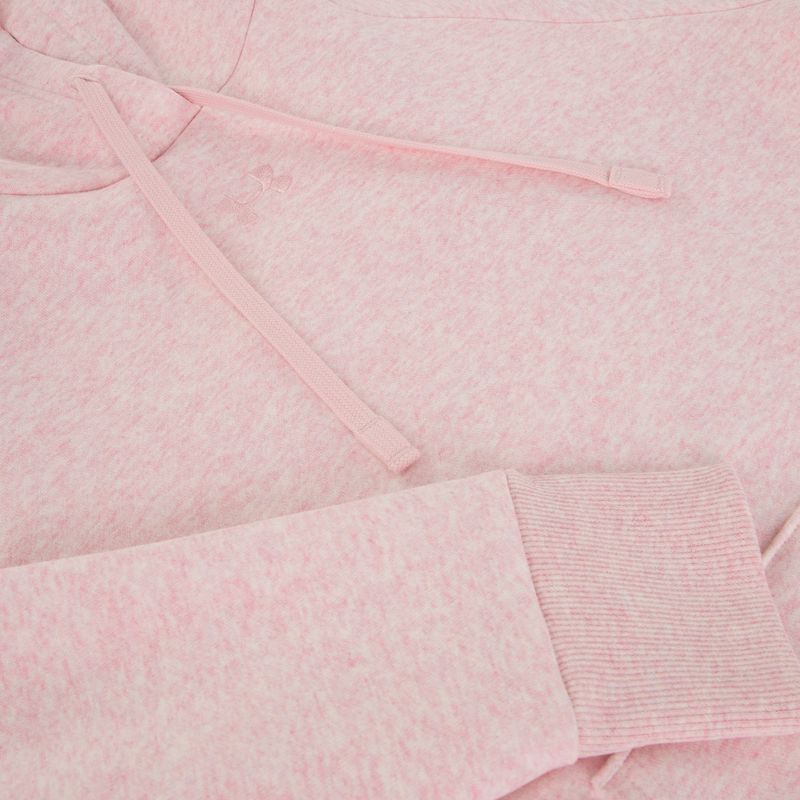 Women's sweatshirt Under Armour Rival Fleece Hoodie prime pink light heather/prime pink 6