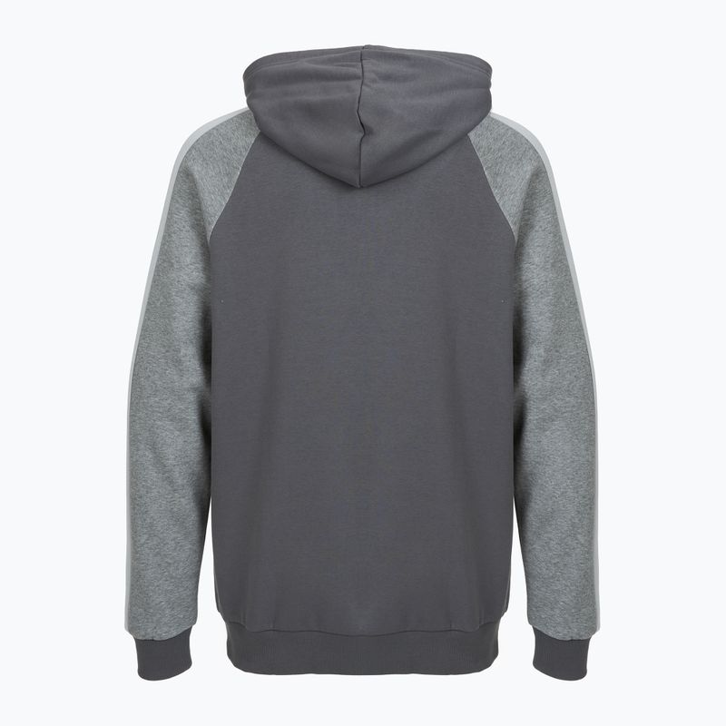 Men's sweatshirt Under Armour Rival Fleece Colorblock Hoodie castlerock/mod gray/white 4