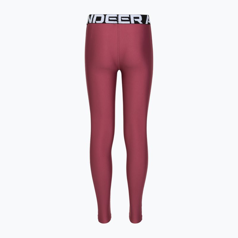 Children's training leggings Under Armour HeatGear fuchsia dusk 2