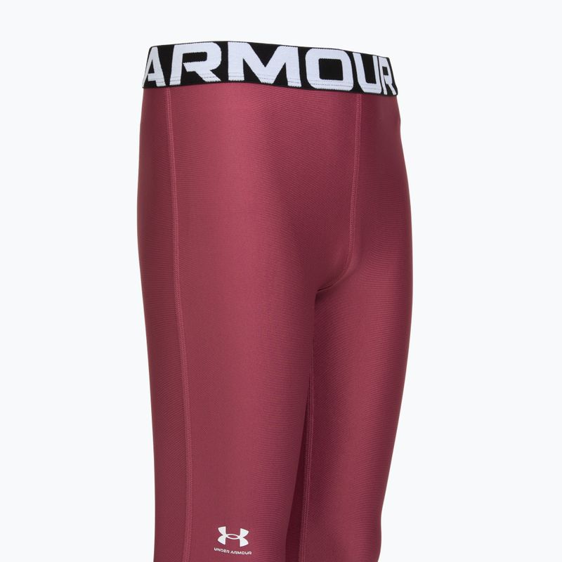 Children's training leggings Under Armour HeatGear fuchsia dusk 3