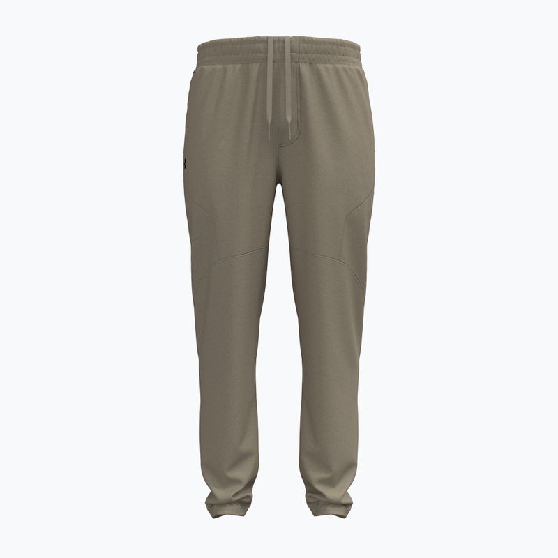 Men's training trousers Under Armour Unstoppable Tapered Pants city khaki/black 5