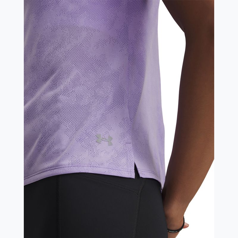 Women's running top Under Armour Launch Jacquard transparent/reflective 3