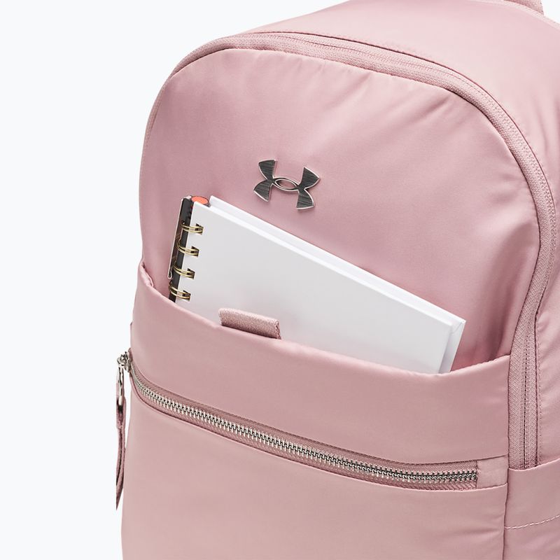 Women's backpack Under Armour Studio Campus BP tourmaline pink/metallic silver 3
