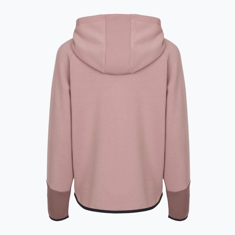 Women's sweatshirt Under Armour Unstoppable Fleece HZ tourmaline pink/maroon mist/black 5