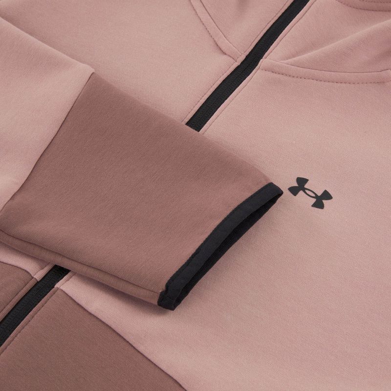 Women's sweatshirt Under Armour Unstoppable Fleece HZ tourmaline pink/maroon mist/black 7