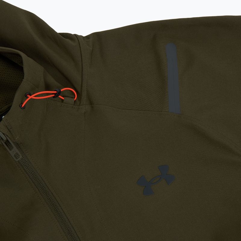 Men's training jacket Under Armour Unstoppable LC expedition green/black/black 4