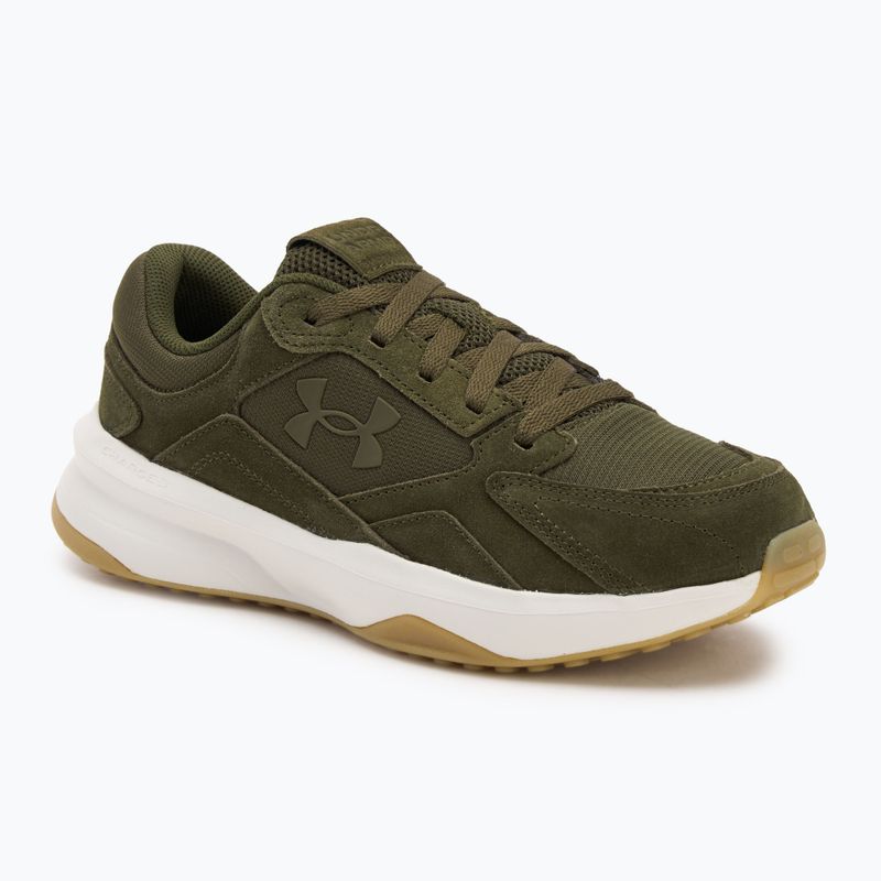 Men's training shoes Under Armour Edge Suede expedition green/summit white/expedition green