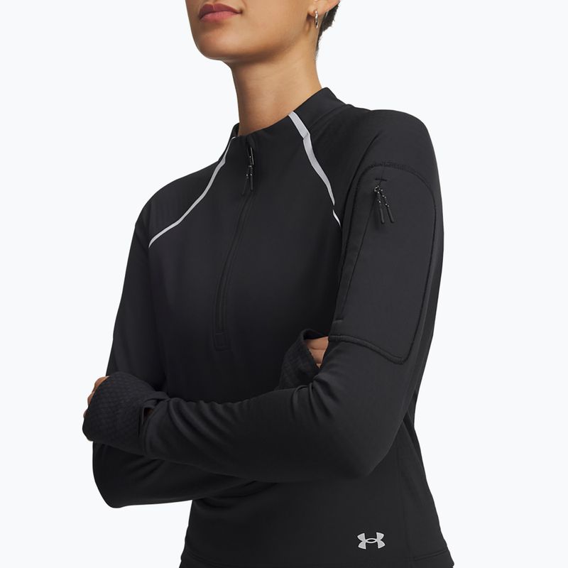 Women's running sweatshirt Under Armour Pro Half Zip black/reflective 3