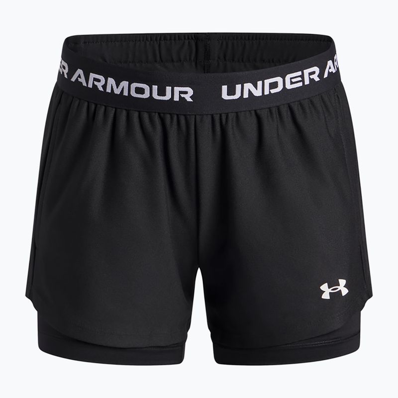 Children's training shorts Under Armour UA Tech Play Up 2IN1 Shorts black/black/white