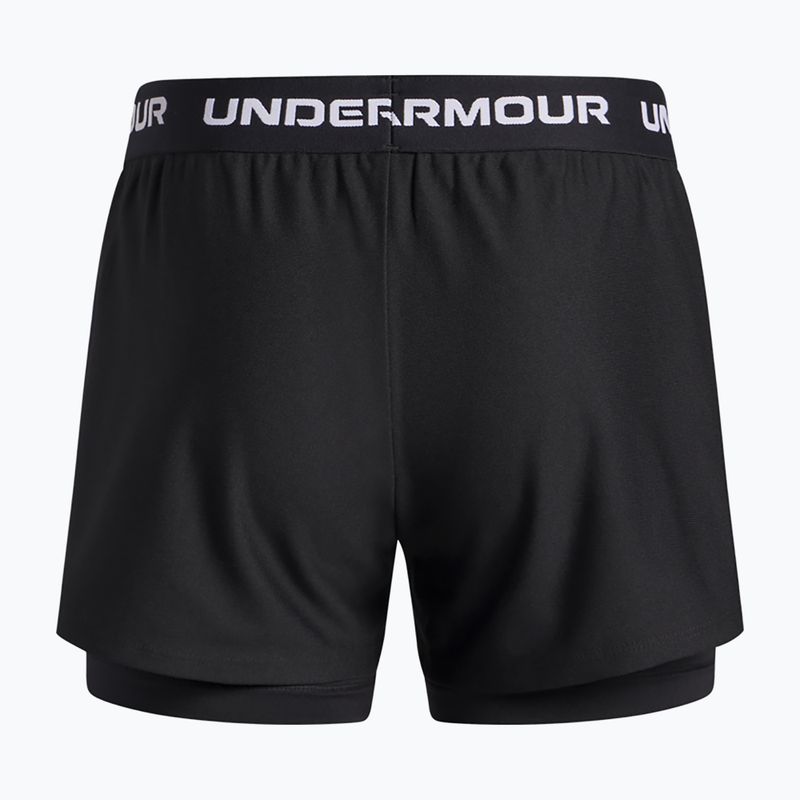Children's training shorts Under Armour UA Tech Play Up 2IN1 Shorts black/black/white 2