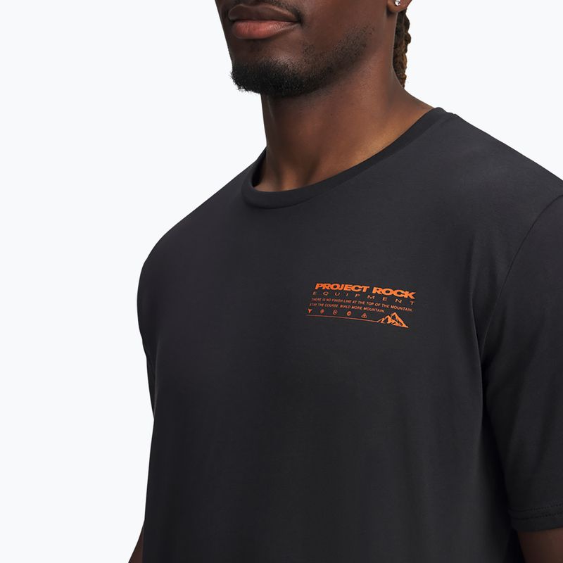 Men's training T-shirt Under Armour Project Rock Q4 1 black/orange base 4