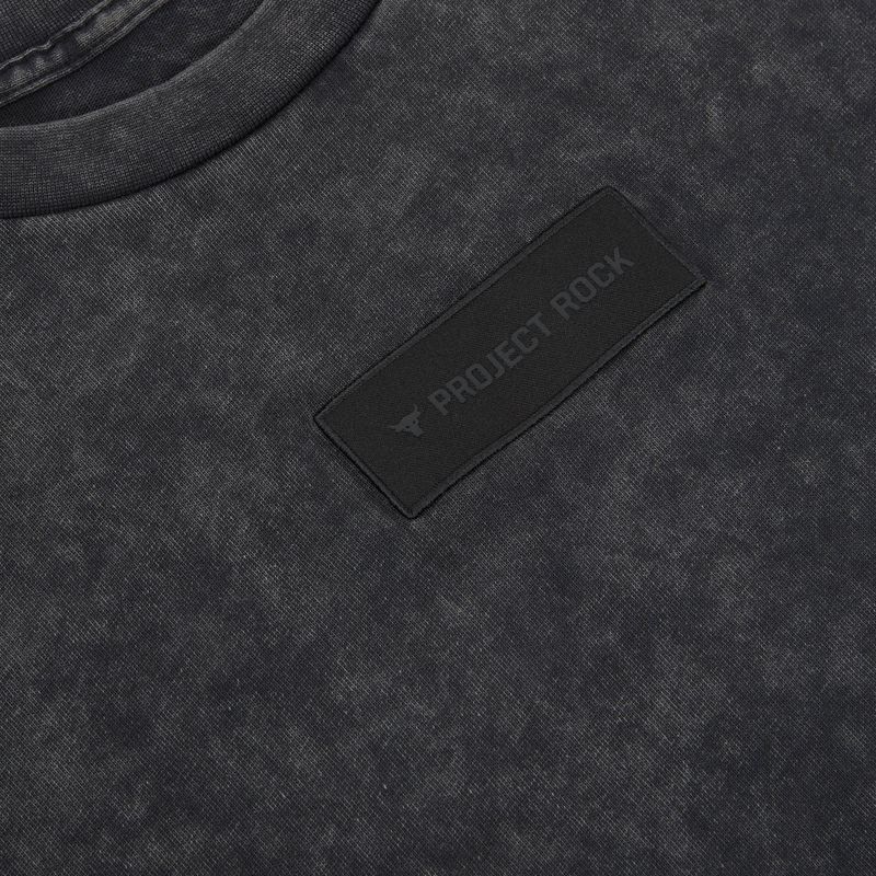 Men's training shirt Under Armour Project Rock Heavyweight Oversized black 3