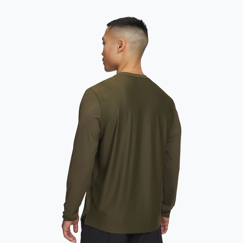 Men's training longsleeve Under Armour Project Rock Iso Chill expedition green/baroque green 2