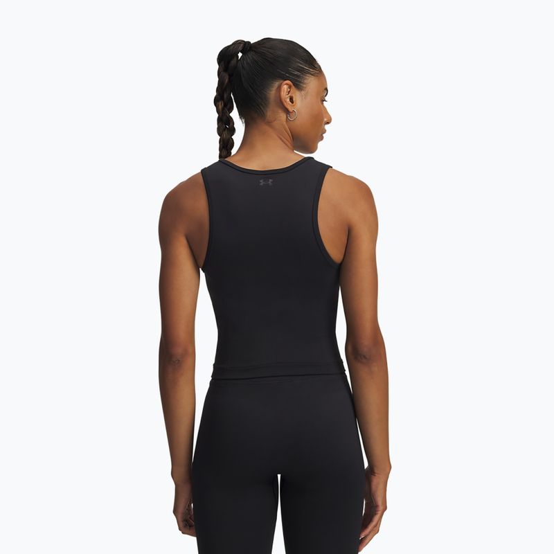 Women's training T-shirt Under Armour Project Rock Seamless black/anthracite 2