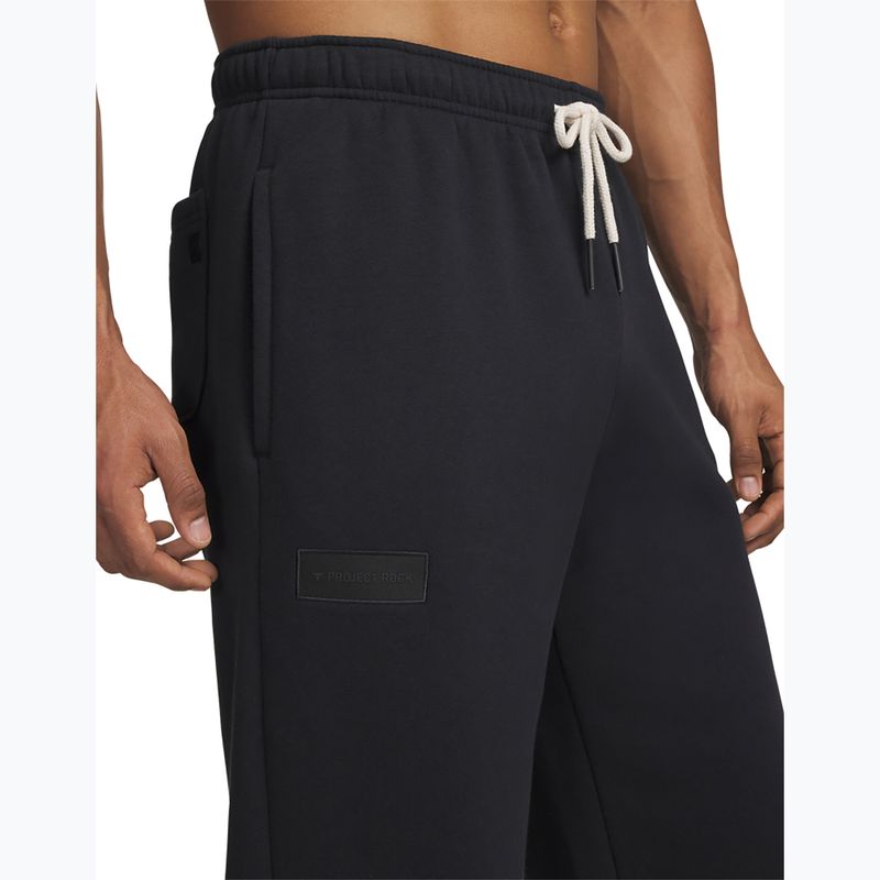 Men's training trousers Under Armour Project Rock Icon Jogger black/black 4