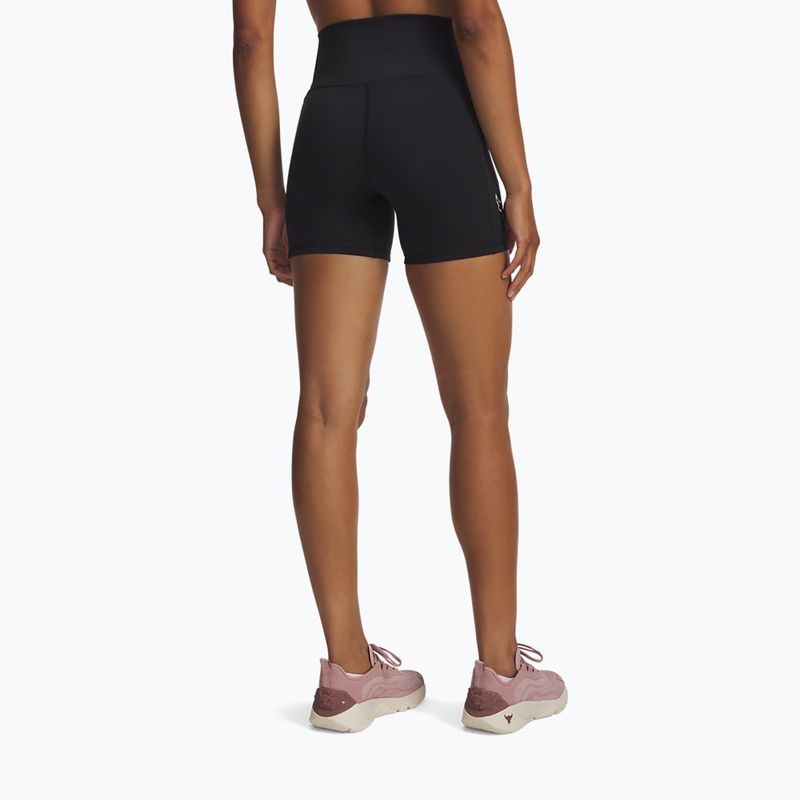 Women's training shorts Under Armour Project Rock Middie black/anthracite 3