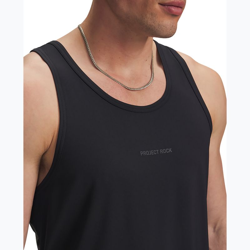 Men's training T-shirt Under Armour Project Rock Iso Chill Tank black/anthracite 3
