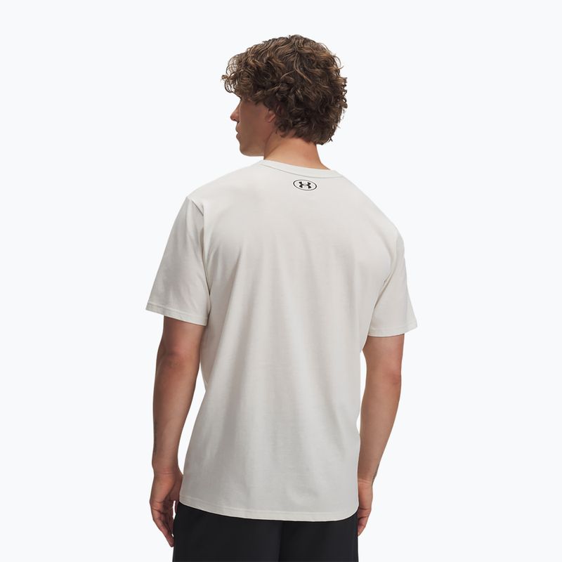 Men's training T-shirt Under Armour Project Rock Payoff Graphic stone/black 2