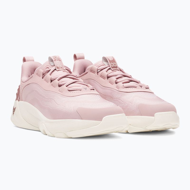 Women's training shoes Under Armour Project Rock 8 tourmaline pink/black 3