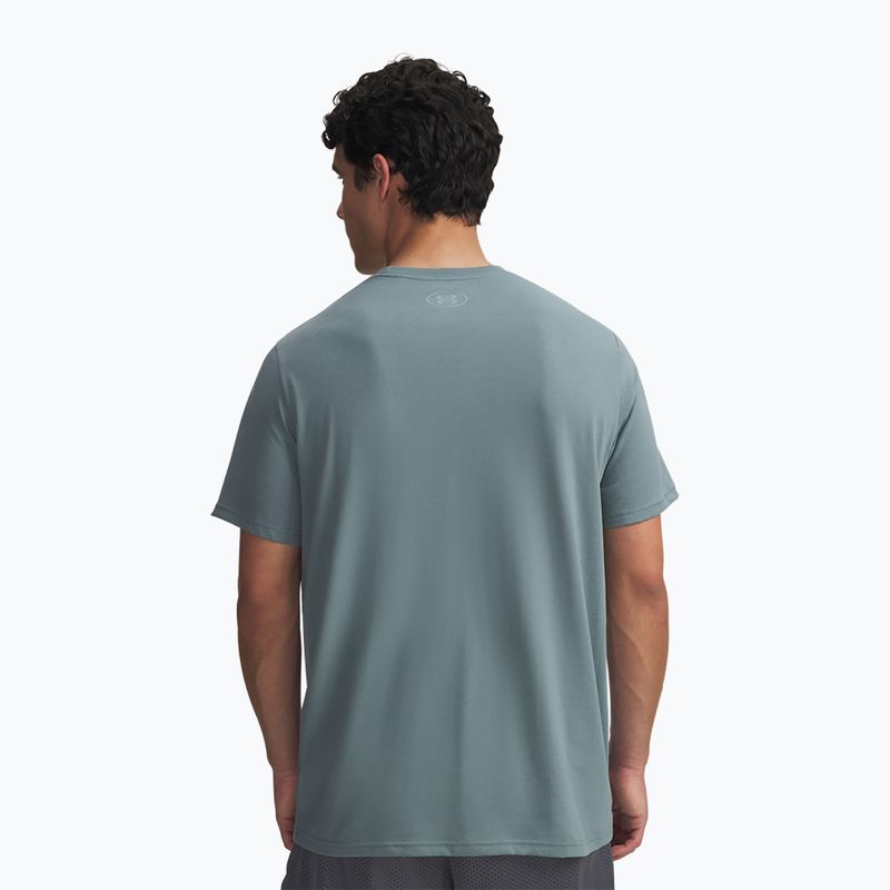 Men's training T-shirt Under Armour Sportstyle Logo Update jasper blue/serpentine 2