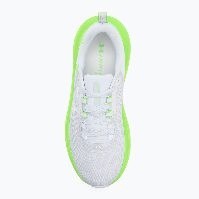 Men's running shoes Under Armour Infinite Elite 2 distant gray/hyper green/white 5