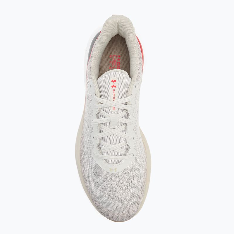 Men's running shoes Under Armour Infinite summit white/khaki base/racer red 5