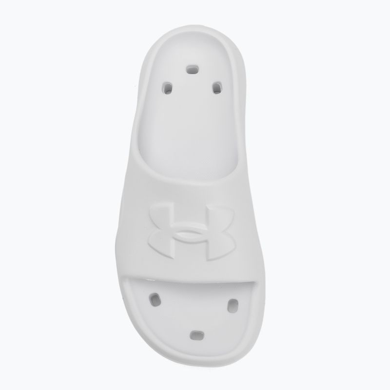 Men's slides Under Armour Locker V Slide white/white/white 5