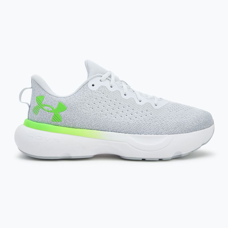 Men's running shoes Under Armour Infinite distant gray/halo gray/hyper green 2