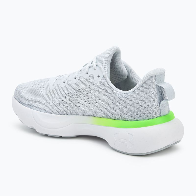 Men's running shoes Under Armour Infinite distant gray/halo gray/hyper green 3