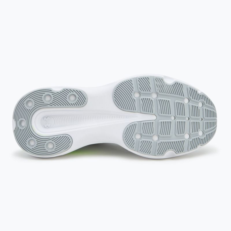 Men's running shoes Under Armour Infinite distant gray/halo gray/hyper green 4